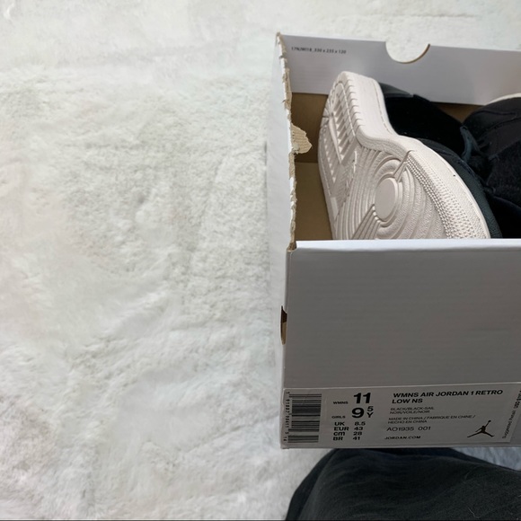 Air Jordan 1 Low Retro NS Black - Picture 8 of 9